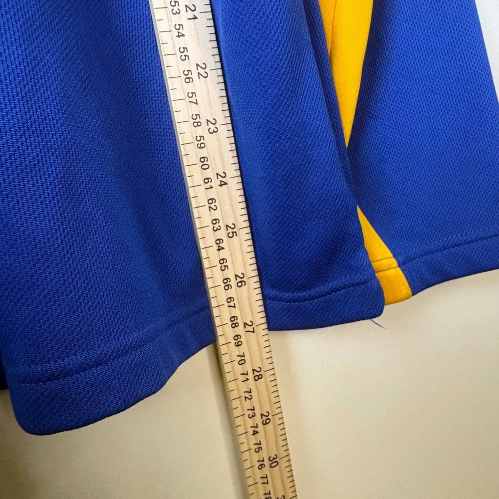 Y2K NHL Pullover Mens Large Blue St. Louis Blues 1/4 Zip Sporty Hockey Jacket